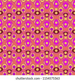 Seamless new abstract background multicolor circle magian.