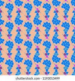 Seamless new abstract background multicolor grid mosaic.