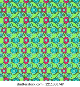Seamless new abstract background multicolor circle magical.