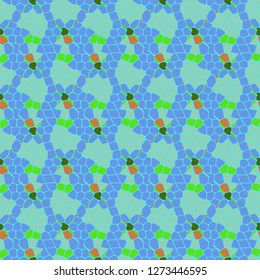 Seamless new abstract background multicolor grid mosaic.