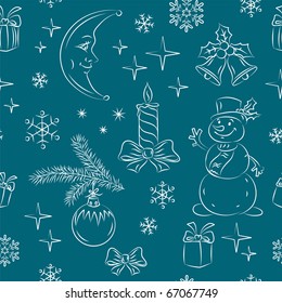 Seamless New Year background