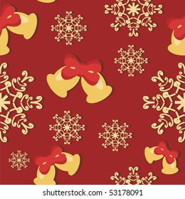 seamless New Year and Christmas background