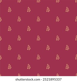 Inconsútil Año Nuevo y Navidades patrón de impresión de fondo de Fondo de pantalla con abetos decorativos Ilustración vectorial de invierno minimalismo imagen	