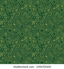 seamless new year and christmas vector pattern wrapping paper background