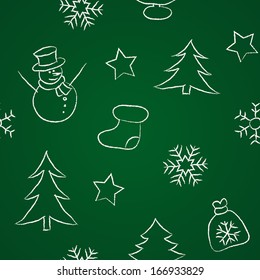 Seamless new year pattern, christmas wallpaper