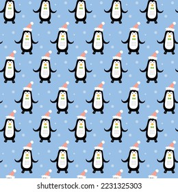 Año Nuevo sin mar, patrón con pingüino