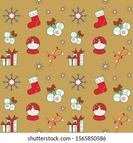 seamless newfruit pattern. For the design of Christmas and New Year's, postcards, packages, wallpapers, late comparisons, etc.