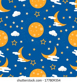 Seamless night pattern