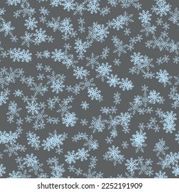 Seamless Night Splotch. Falling Dark Summer. Small Vector Dot. Grey Vector Round Blob. Abstract Fashion Background. Black Confetti Dot. White Seamless Art. Random Snow Flake. Round Color Background.
