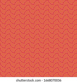 Seamless Noodle Background Pattern Vector Illustration