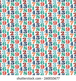 seamless number patter background