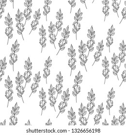 Seamless oats pattern