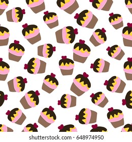 Seamless obesity pattern. Website colorful background. Template for menu of fast food restaurant or unhealthy lifestyle.