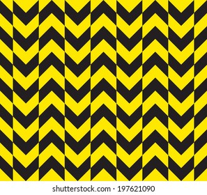 Seamless offset warning chevron stripes texture in alternating directions