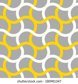 Seamless Ogee Scallop Cross Tessellation Background Pattern