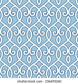 Seamless Ogee Trellis Background Pattern