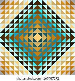 Seamless old geometric pattern. Vector illustration vibrant colors 