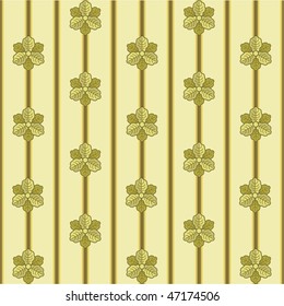 Seamless oldstyle floral background