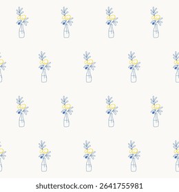 Seamless Olive Branch Textile Print Pattern. Mediterranean Atmosphere. Travel Vacation Rest Theme. Summer Resort Fabric Swatch Doodle Line Art 
 Hand Crafted Decoration. Simple Sketch Outline Drawing.