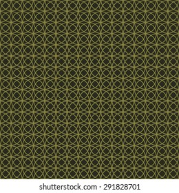 Seamless olive green celtic geometric pattern vector