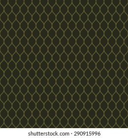 Seamless olive green woven pattern vector