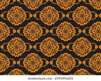 seamless, on a black background. Designed for fabric, fashion, textiles, wallpaper, gift wrap.