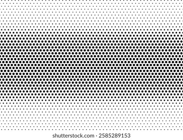Seamless in one direction.Circles pattern with disappearing effect