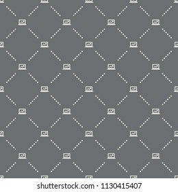 seamless online business pattern on a dark background. online business icon creative design. Can be used for wallpaper, web page background, textile, print UI/UX