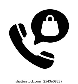 Ícone de pedido on-line perfeito para e-commerce