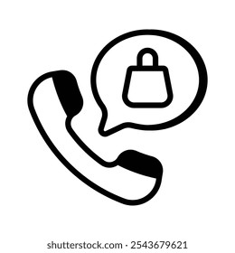 Seamless online order icon, perfect for e-commerce