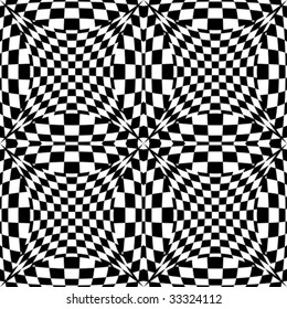 Seamless op art background 3. Each tile repeats 6 inches.