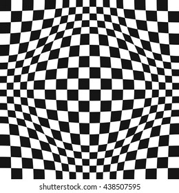 Black White Chessboard Walls Room Background Stock Illustration ...