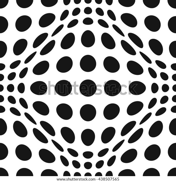 Download Seamless Op Art Distortion Pattern Vector Stock Vector (Royalty Free) 438507565