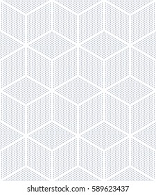 Patrón de arte de op sin inconvenientes. Ilusión 3D. Textura geométrica. Ilustración vectorial.
