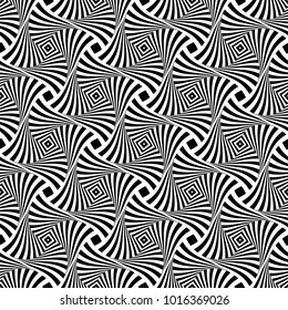 Patrón de arte de op sin inconvenientes. Textura de líneas abstractas. Ilustración vectorial.