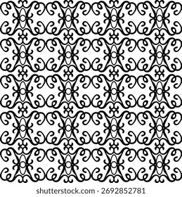  Padrão de aberturas sem emenda em preto, adequado para estrutura em treliça ou tecido