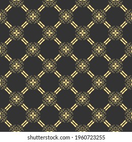 Seamless openwork pattern for textures, textiles, packaging and simple backgrounds. Flat style.