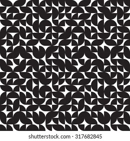 seamless optical flower pattern, vector illustration