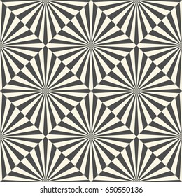 Seamless Optical Illusion Background. Vector Square and Stripe Texture. Abstract Geometric Graphic Pattern