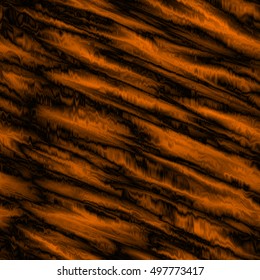 Seamless orange abstract background with glitch effect, vector illustration