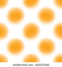 Seamless orange circle shape pattern background from water drop