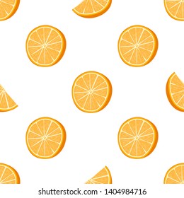 Seamless orange dotted pattern. Handdrawn vector illustration