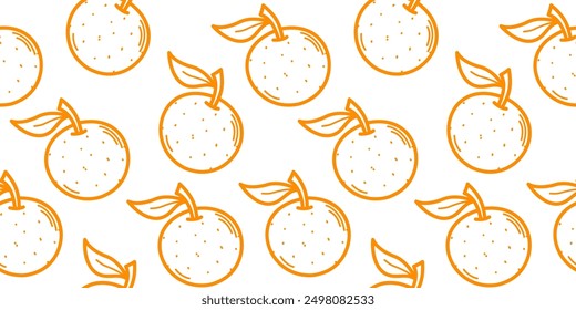 Seamless Orange Fruit Pattern Background. Orange Fruit Pattern Seamless Design. Orange Fruit Seamless Background. Continuous Orange Fruit Pattern.