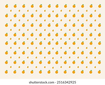 Seamless Orange Fruit Pattern Background Vector