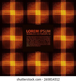 seamless orange glowing ethnic pattern. 10 eps