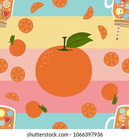 Seamless orange on summer tone for background.