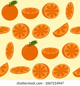 Seamless orange on summer tone for background.