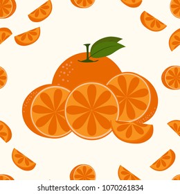 Seamless orange on summer tone for background.