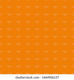Seamless orange pattern with bats. Halloween background.
