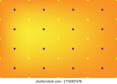 Motif harmonieux de point de polka orange. Arrière-plan carrelage. Texture abstraite de Pâques printanières. Papier d'emballage de vacances, carte vectorielle d'événement. Un ornement de printemps en tissu avec des cercles. Design traditionnel